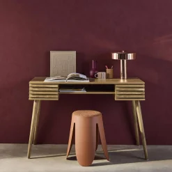 2-drawers wooden effect desk