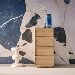 4-drawer wood effect dresser