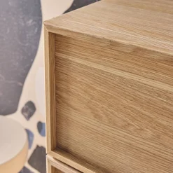 4-drawer wood effect dresser