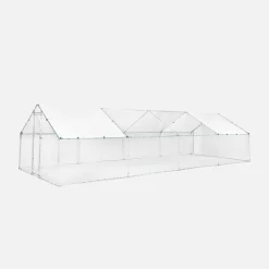 Enclosure for chicken coop and aviary galvanized steel