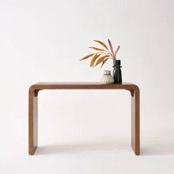 Exotic Acacia Wood Console