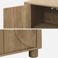 Exotic buffet wood effect 2 doors 80cm