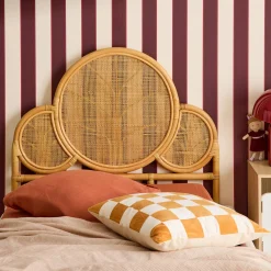Exotic Rattan Headboard for Children's Bed 90 x 100 cm