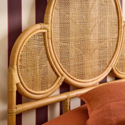 Exotic Rattan Headboard for Children's Bed 90 x 100 cm