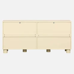 Exotic sideboard wood decor 4 doors 155cm