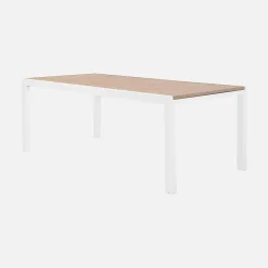 Extendable aluminium garden table for 10-12 people
