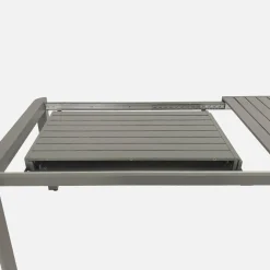 Extendable aluminium garden table 8-10 seats
