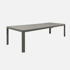 Extendable aluminium garden table 8-10 seats