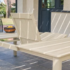 Extendable aluminum garden table 199/258,5 cm seats 12