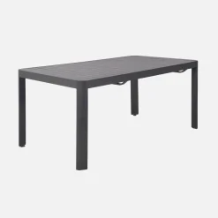 Extendable aluminum garden table 180/240/300cm + 10 armchairs