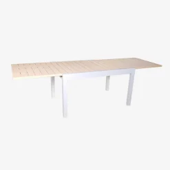 Extendable aluminum garden table, 8 seats