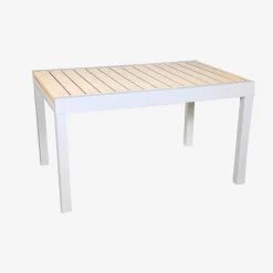 Extendable aluminum garden table, 8 seats