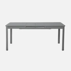 Extendable aluminum garden table 180/240,5 cm seats 8