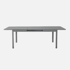 Extendable aluminum garden table 180/240,5 cm seats 8