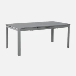 Extendable aluminum garden table 180/240,5 cm seats 8