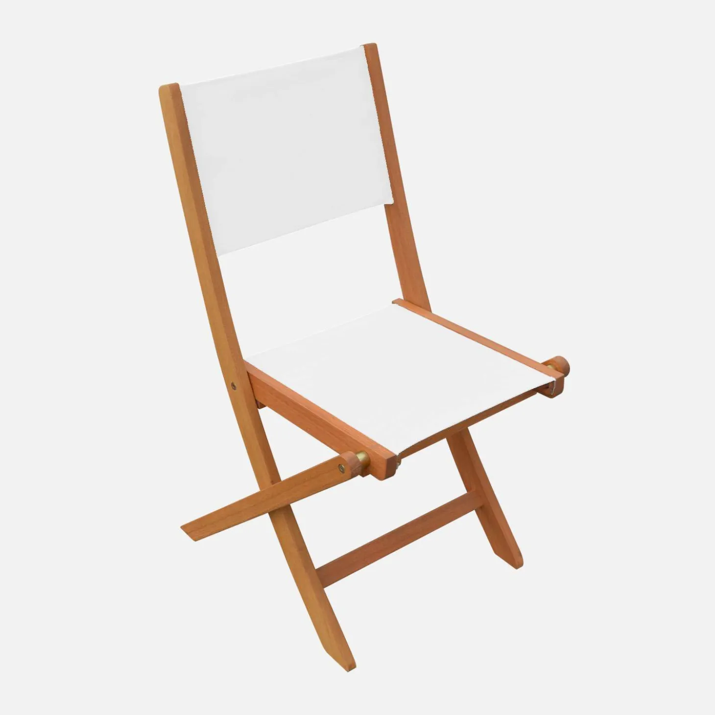 Extendable eucalyptus wood garden table + 12 chairs