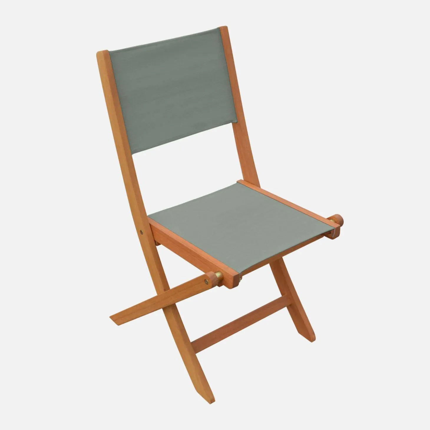 Extendable eucalyptus wood garden table + 8 chairs