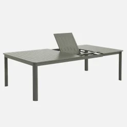 Extendable garden table aluminium + 12 seats