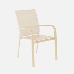 Extendable garden table aluminium + 12 seats