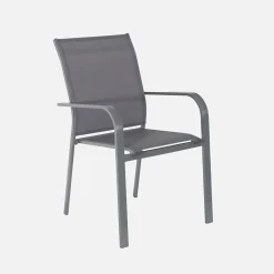 Extendable garden table aluminium + 12 seats