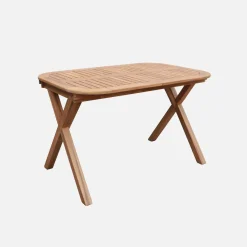 Extendable garden table 120/180cm acacia wood  seats 4-6