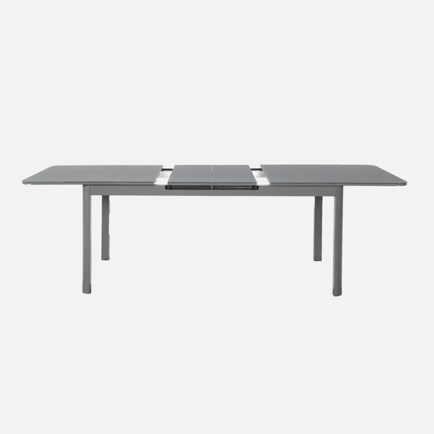 Extendable garden table 180/240.5cm aluminium + 8 chairs