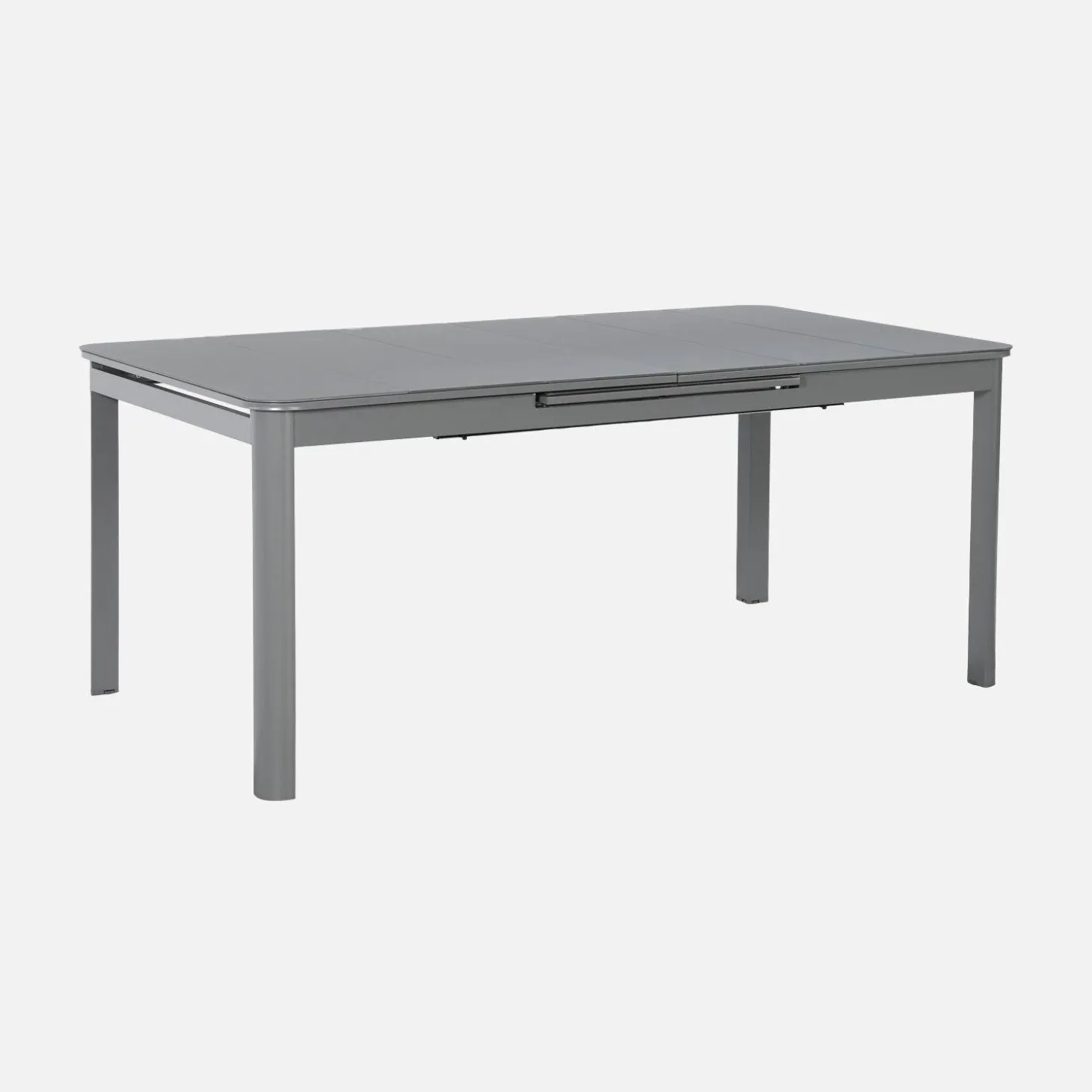Extendable garden table 180/240.5cm aluminium + 8 chairs