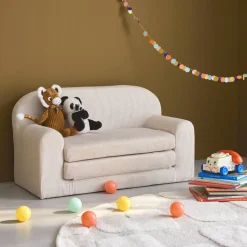 Foldable children's sofa bed corduroy