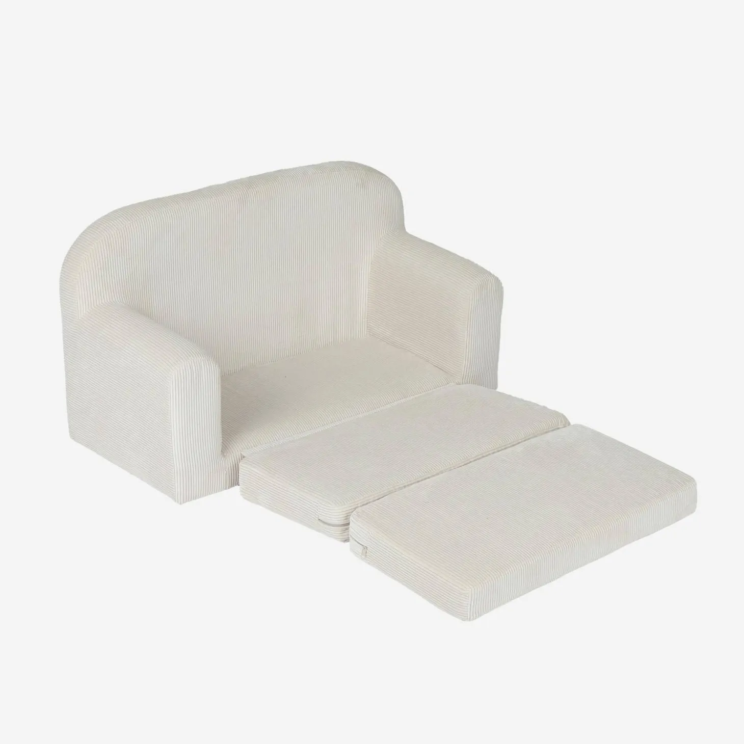 Foldable children's sofa bed corduroy