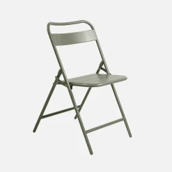 Folding metal garden table + 6 chairs