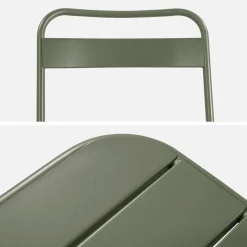 Folding metal garden table + 6 chairs