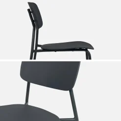 Folding metal garden table + 6 chairs