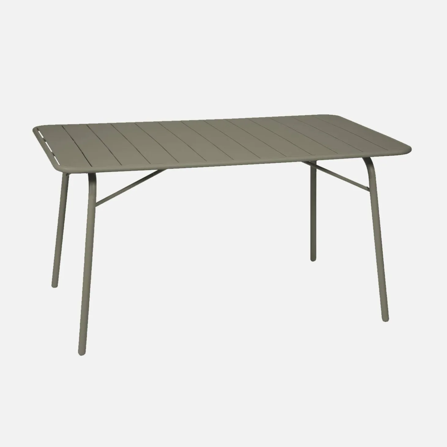 Folding metal garden table + 6 chairs