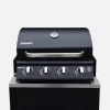 Free-standing 4-burner gas barbecue