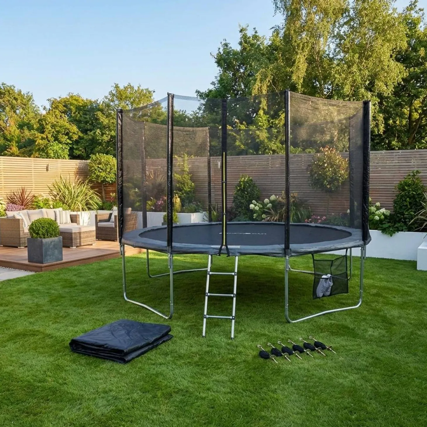 16ft trampoline with accessory kit