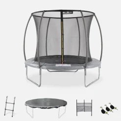 8ft trampoline with inner safety net and accessory kit