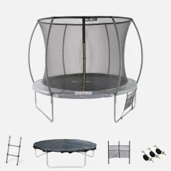 10ft trampoline with inner safety net and accessory kit