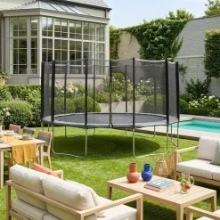 16ft trampoline with safety net