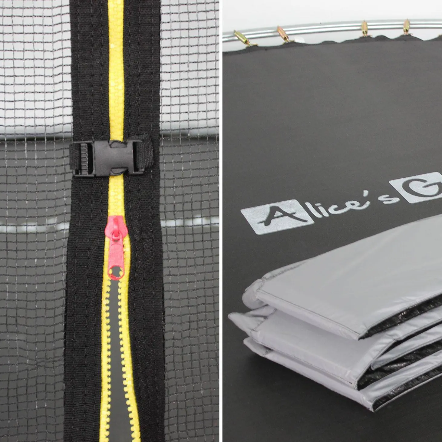 16ft trampoline with safety net