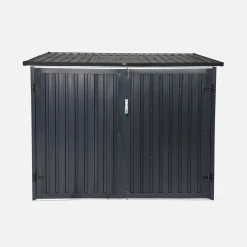 Galvanised steel bicycle shelter with anchor kit - 4 bicycles