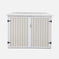 Galvanised steel bicycle shelter with anchor kit - 4 bicycles