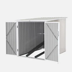 Galvanized steel bike shelter with anchoring kit - 2 bikes