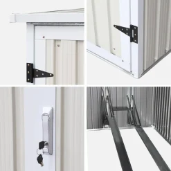 Galvanized steel bike shelter with anchoring kit - 2 bikes