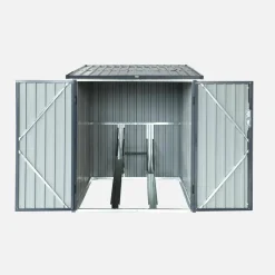 Galvanized steel bike shelter with anchoring kit - 2 bikes