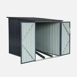 Galvanized steel bike shelter with anchoring kit - 2 bikes