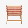 Garden armchair acacia wood and resin