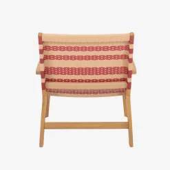Garden armchair acacia wood and resin