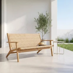 Garden bench acacia wood 2-Seater