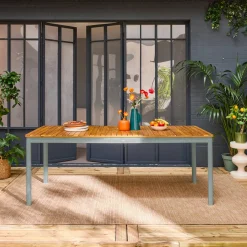 Garden table acacia wood 10 seats
