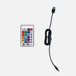 Hanging LED cube lamp with remote control, 16 colours
